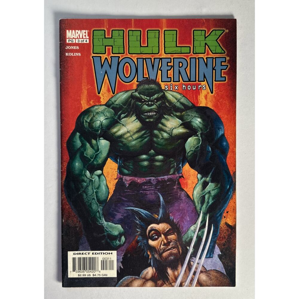 HULK/WOLVERINE: 6 HOURS #3 MINI 8.0 MARVEL COMIC BOOK CM13-215
